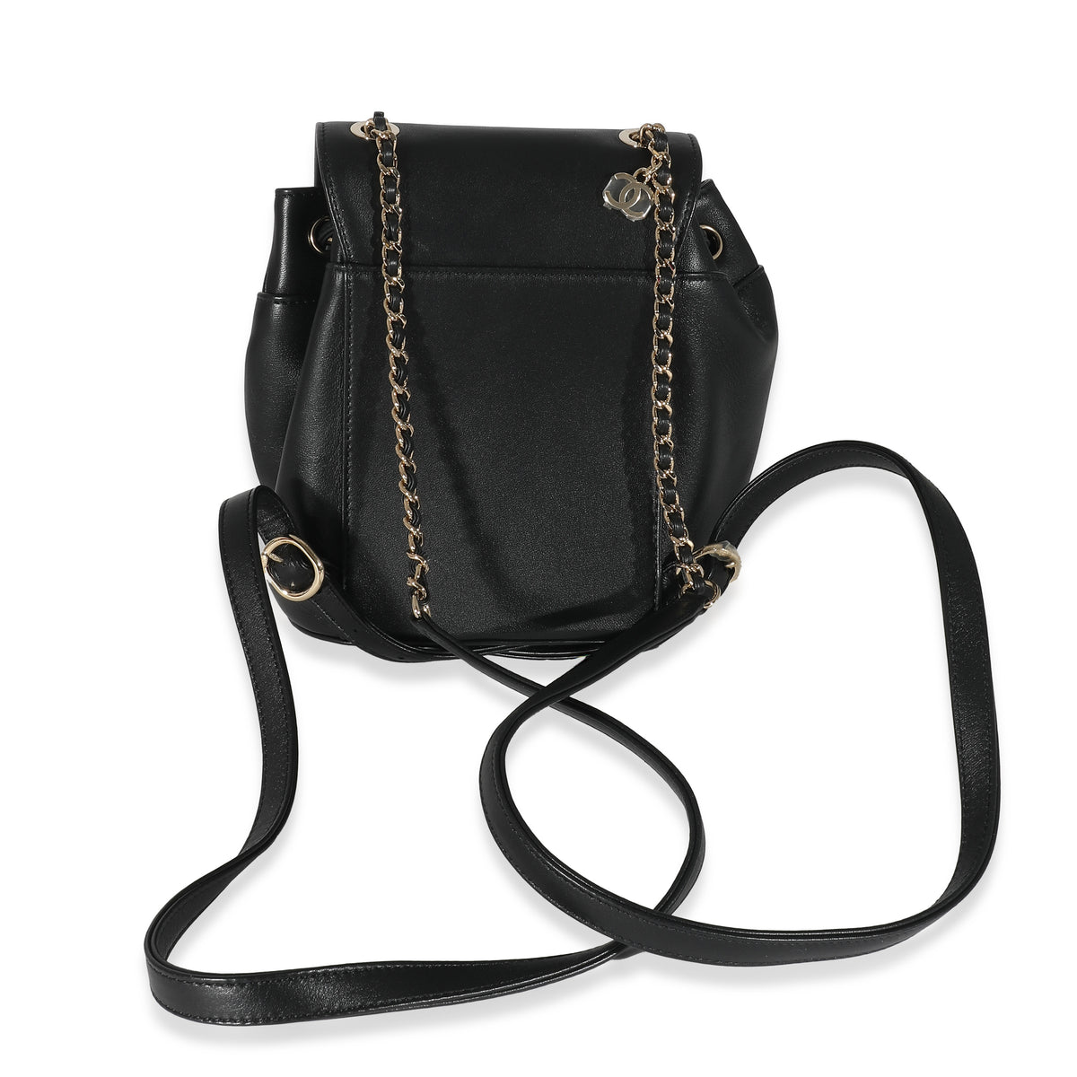 chanel mini cc backpack Chanel Black Lambskin Mini CC Mania Backpack | myGemma