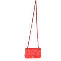 Chanel Red Quilted Lambskin Mini Rectangular Flap Bag