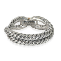 David Yurman Cable Loop Ring in  Yellow Gold/Sterling Silver