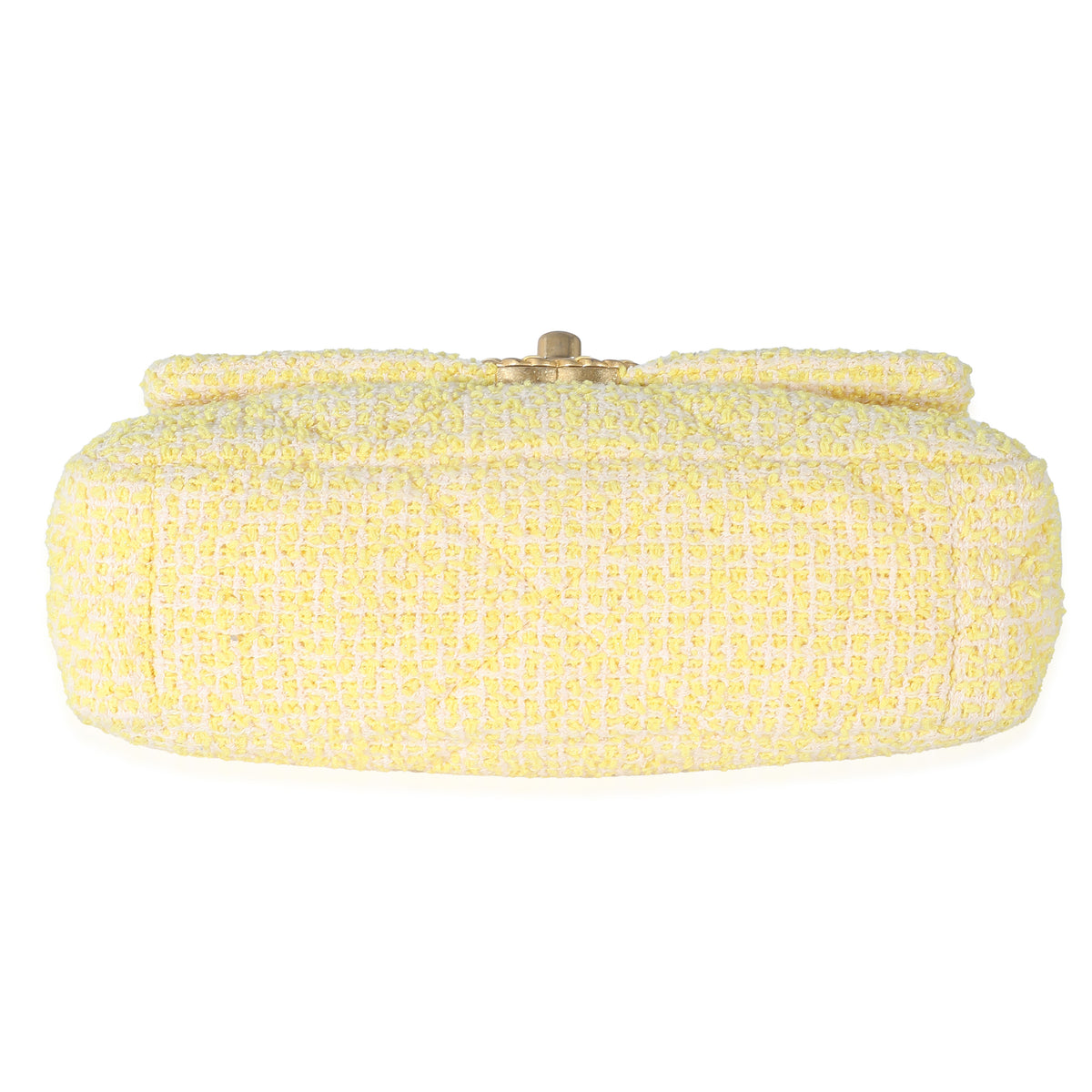 Chanel Yellow Tweed Chanel 19 Flap Bag