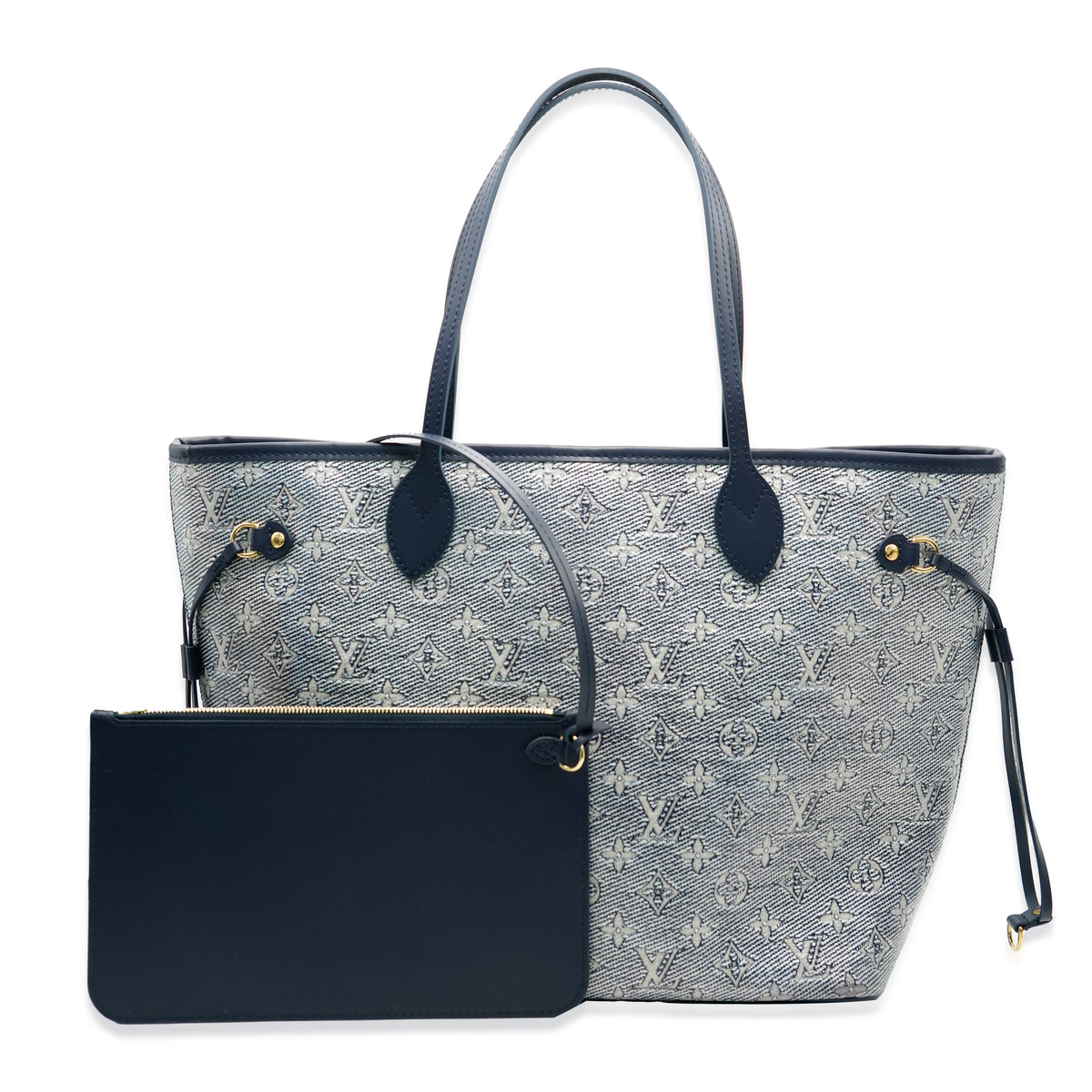 Louis Vuitton Limited Edition Blue Monoglam Neverfull MM