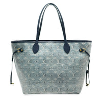 Louis Vuitton Limited Edition Blue Monoglam Neverfull MM