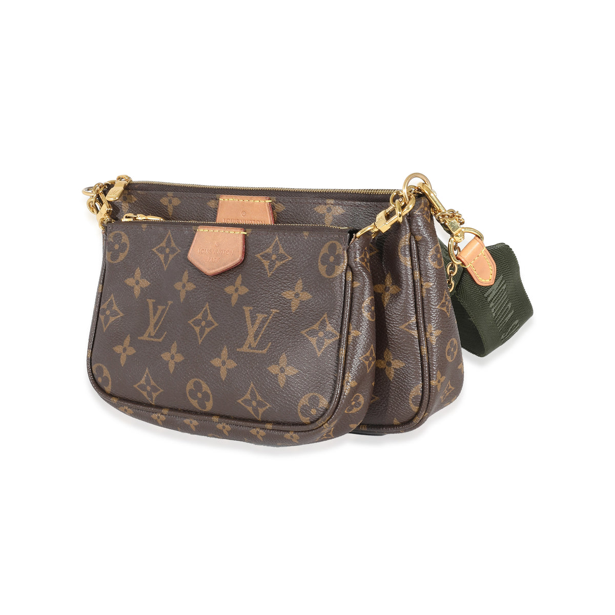 Louis Vuitton Khaki Monogram Canvas Multi Pochette