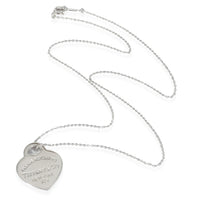 Tiffany & Co. Return To Tiffany Heart Tag Pendant in Sterling Silver on a Chain