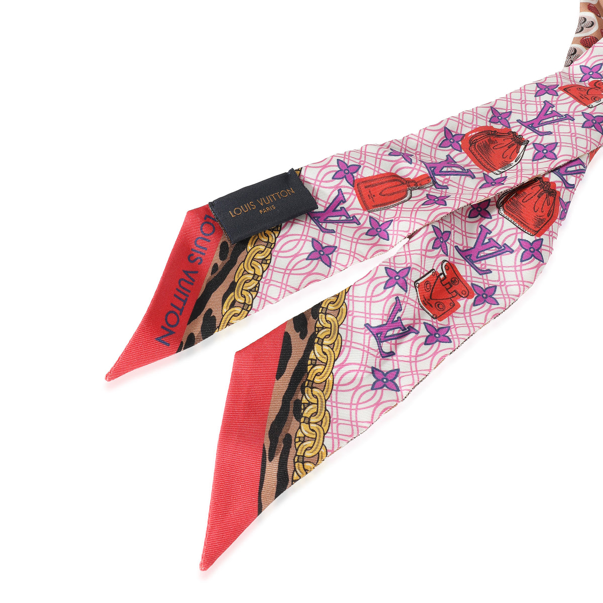 Louis Vuitton Red Silk Monogram Scarf, myGemma