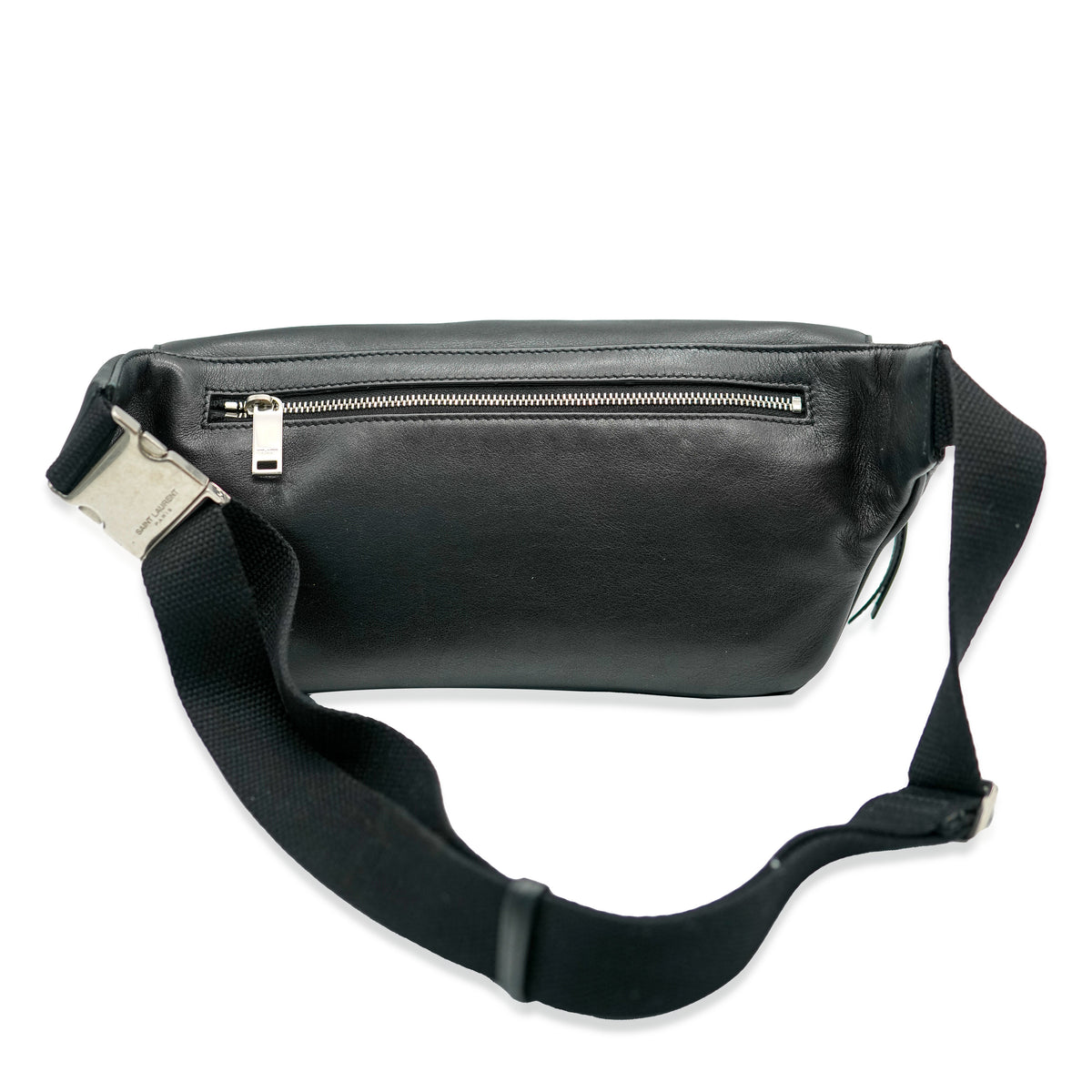 Saint Laurent Black Leather Marsupio Belt Bag