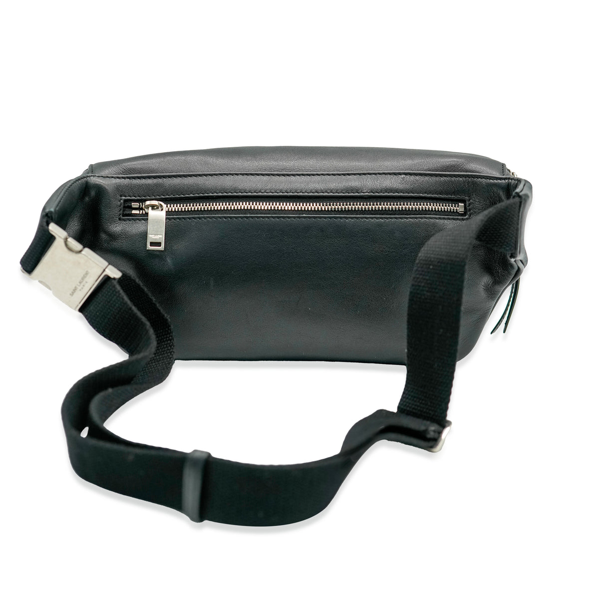 Saint Laurent Black Leather Marsupio Belt Bag