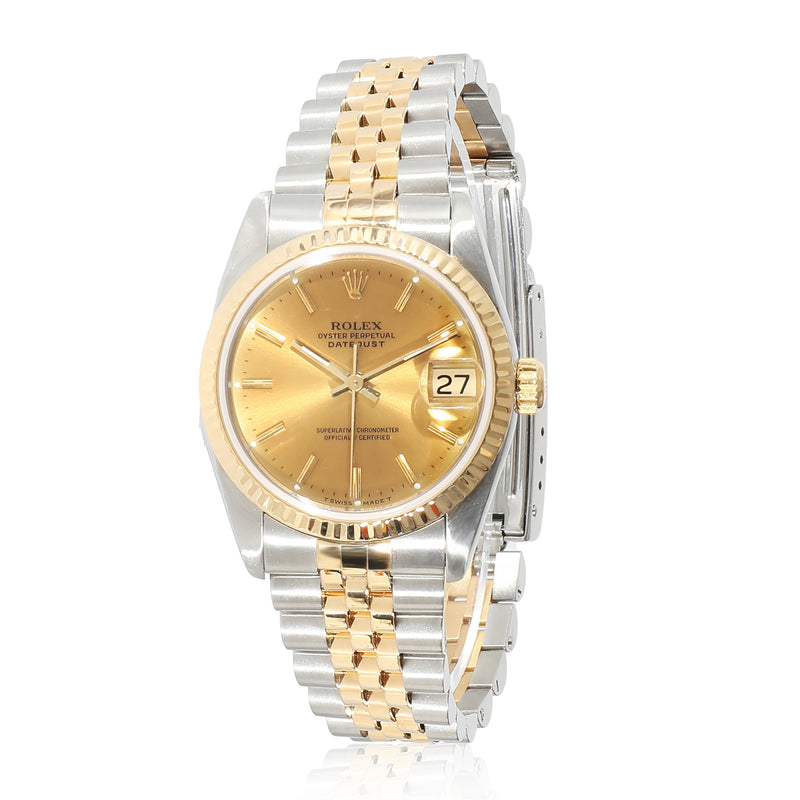 Rolex Datejust 68273 Unisex Watch in 18 Yellow Gold/Steel