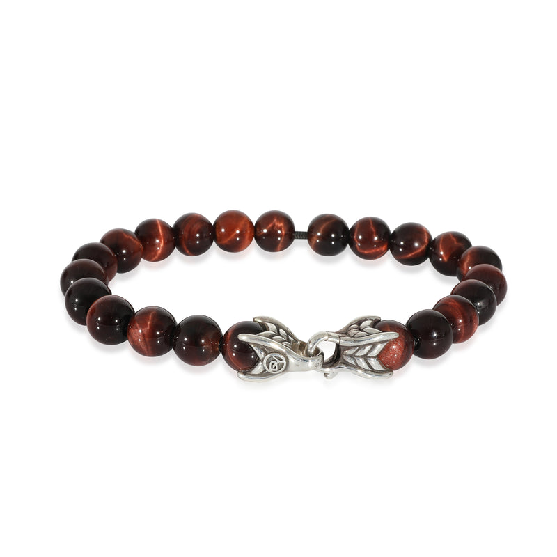 David Yurman Spiritual Beads Tiger's Eye Bracelet in Sterling Silver