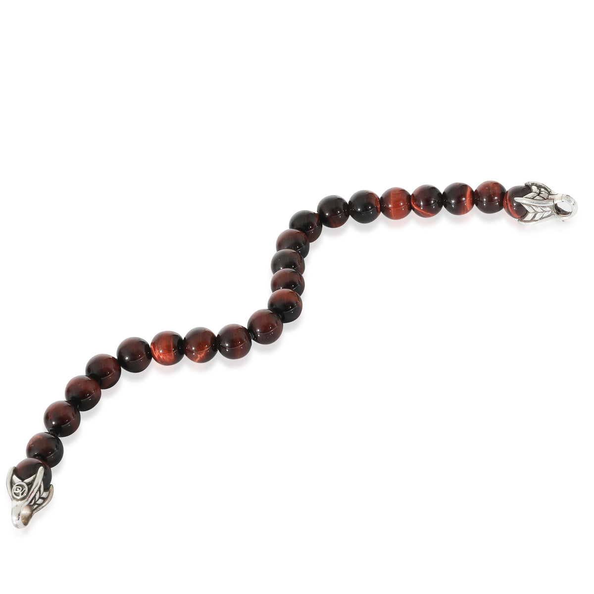 David Yurman Spiritual Beads Tiger's Eye Bracelet in Sterling Silver