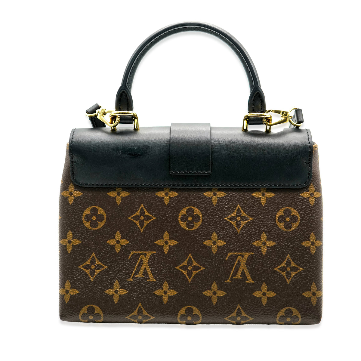 Louis Vuitton Black & Monogram Canvas Locky BB