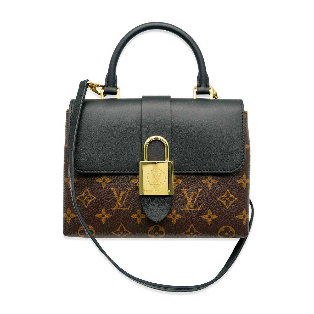 Louis Vuitton Black & Monogram Canvas Locky BB