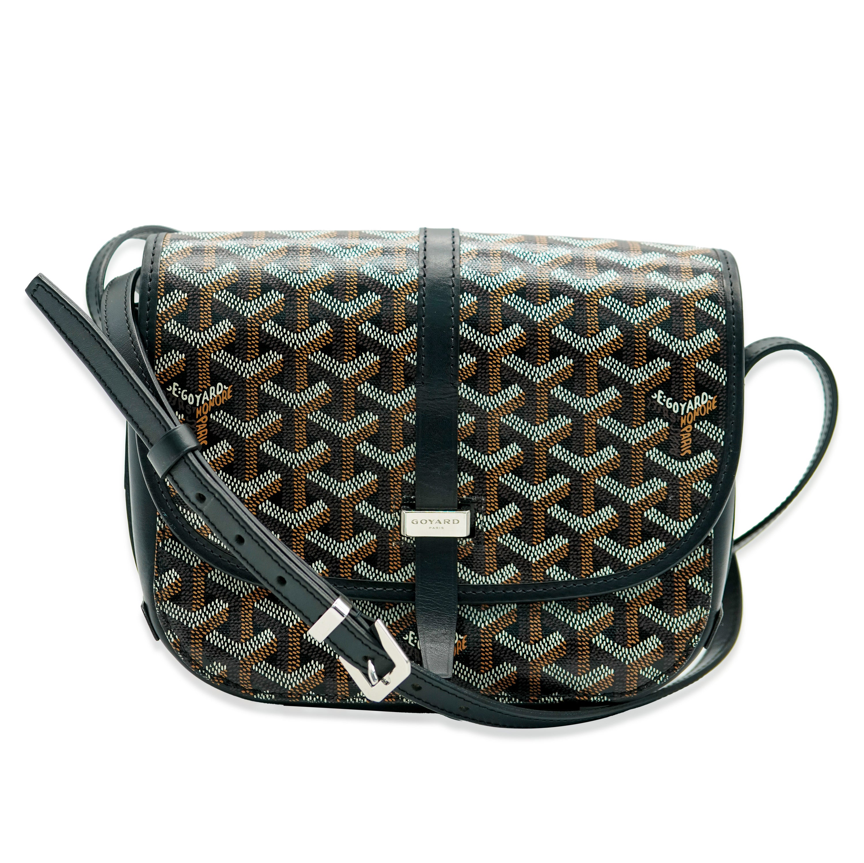 Goyard Black Goyardine Canvas Belvedere II Messenger PM myGemma