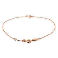 Tiffany & Co. Elsa Peretti Diamond By The Yard Bracelet in 18K Rose Gold 0.07Ct