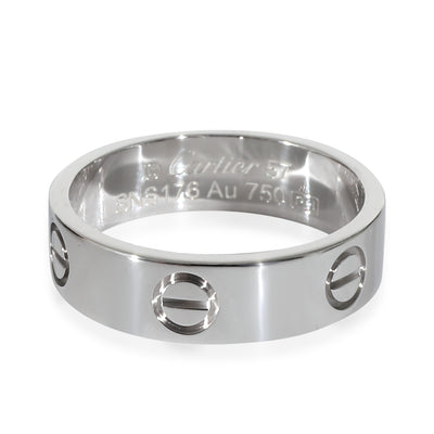 Cartier Love Ring in 18k Karat White Gold