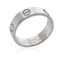 Cartier Love Ring in 18k Karat White Gold