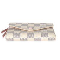 Louis Vuitton Rose Ballerine Damier Azur Canvas Victorine Wallet