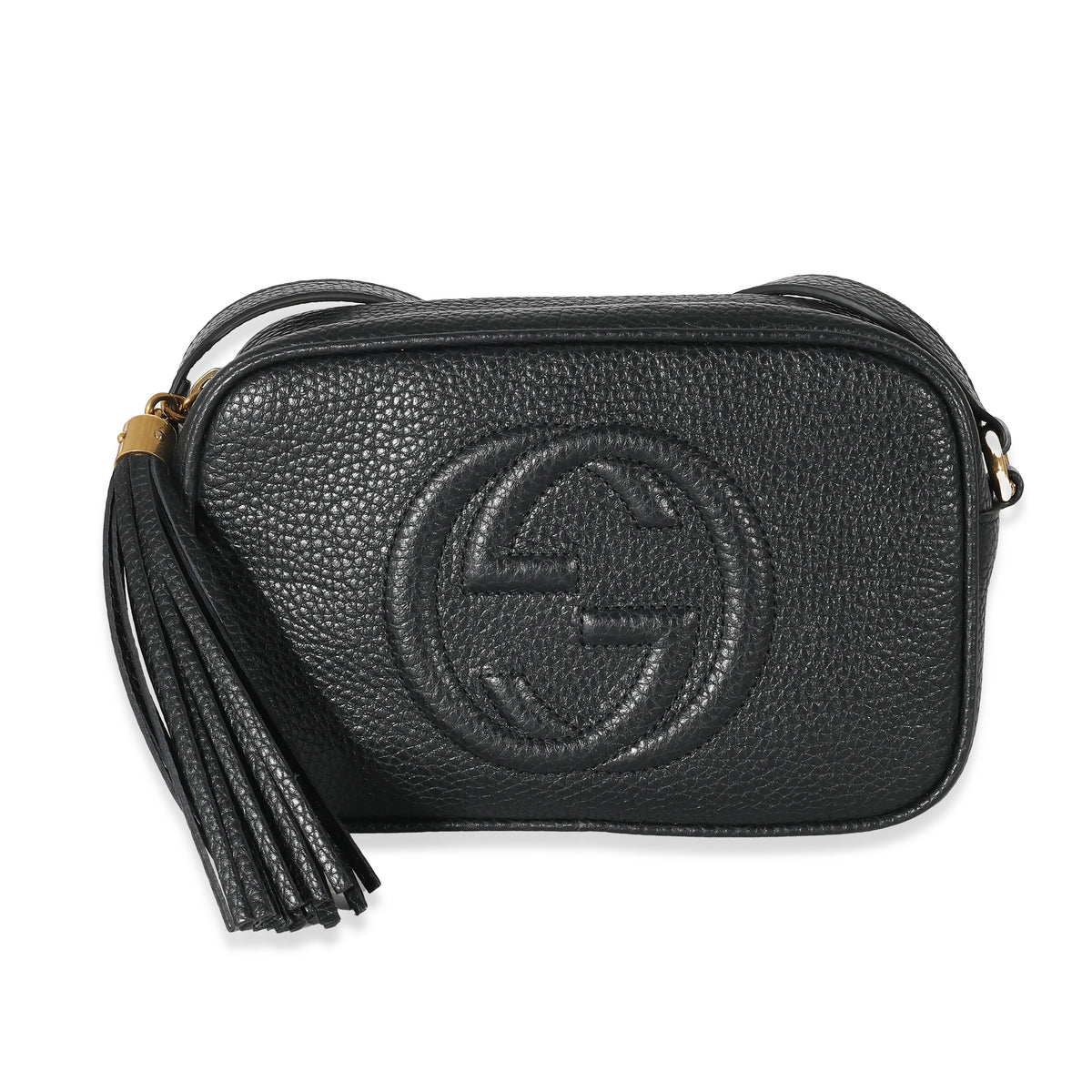 Gucci Black Pebbled Calfskin Mini Soho Disco Bag myGemma FR