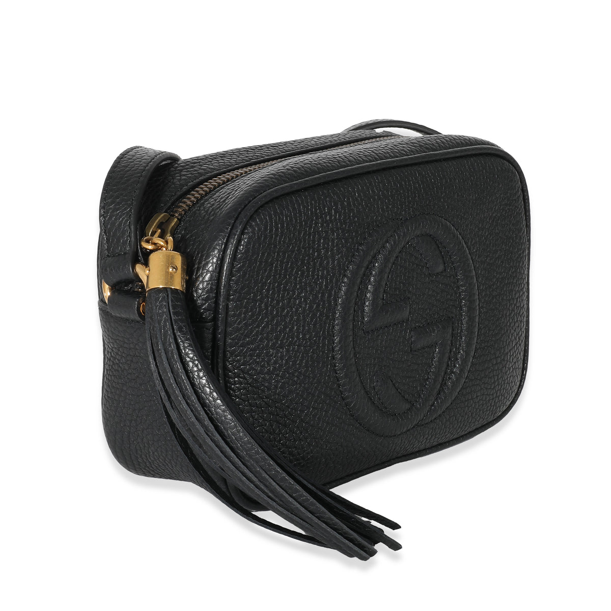 Gucci Black Pebbled Calfskin Mini Soho Disco Bag