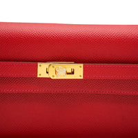 Hermès Rouge Casaque Epsom Kelly To Go GHW