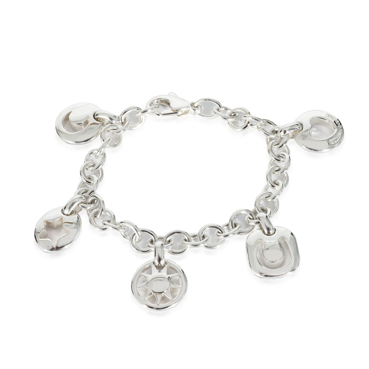 Tiffany & Co. Multi Charm Bracelet in Sterling Silver