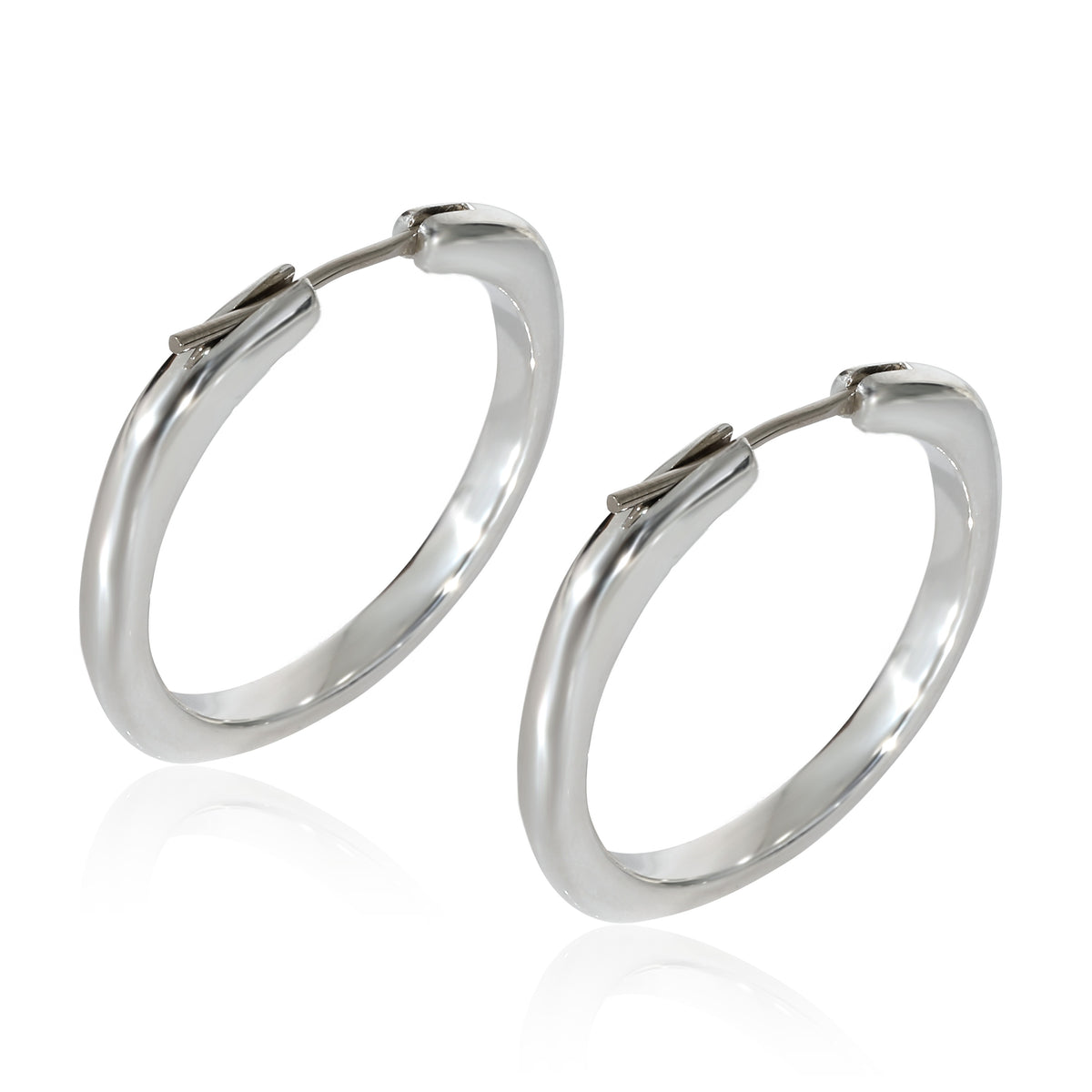 Tiffany & Co. Cushion Square Hoop Earrings in Sterling Silver