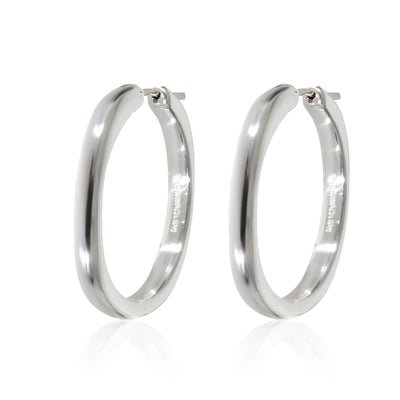 Tiffany & Co. Cushion Square Hoop Earrings in Sterling Silver