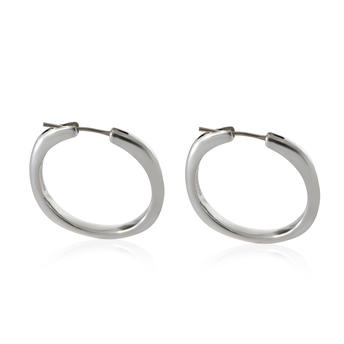 Tiffany & Co. Cushion Square Hoop Earrings in Sterling Silver