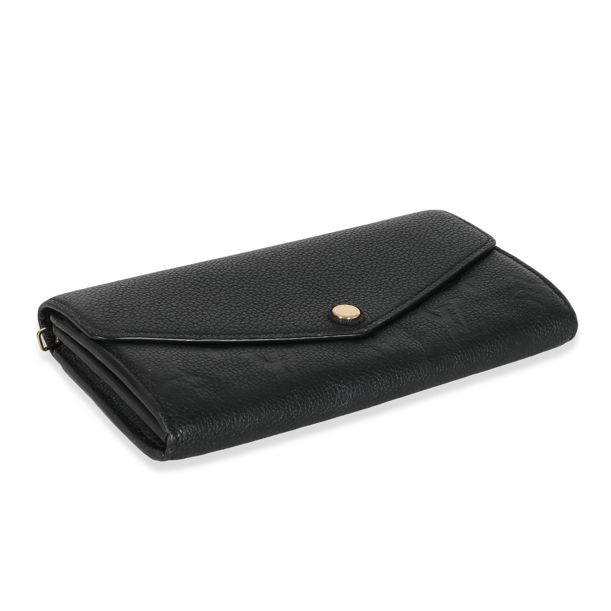 Louis Vuitton Black Empreinte Sarah Wallet