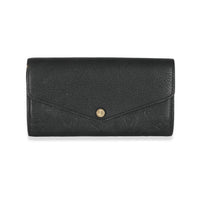 Louis Vuitton Black Empreinte Sarah Wallet