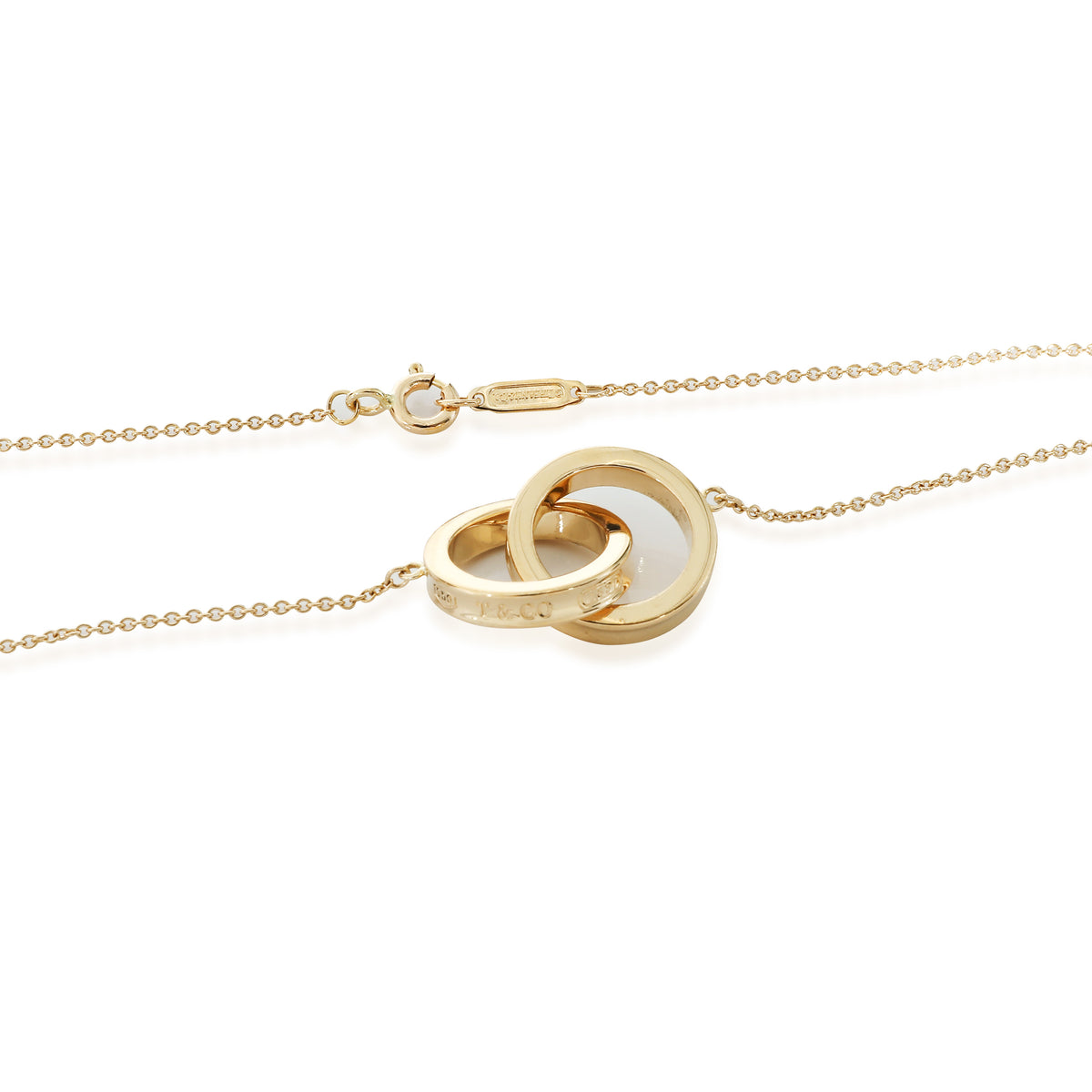 9ct Yellow Gold Double Linked Circle Pendant