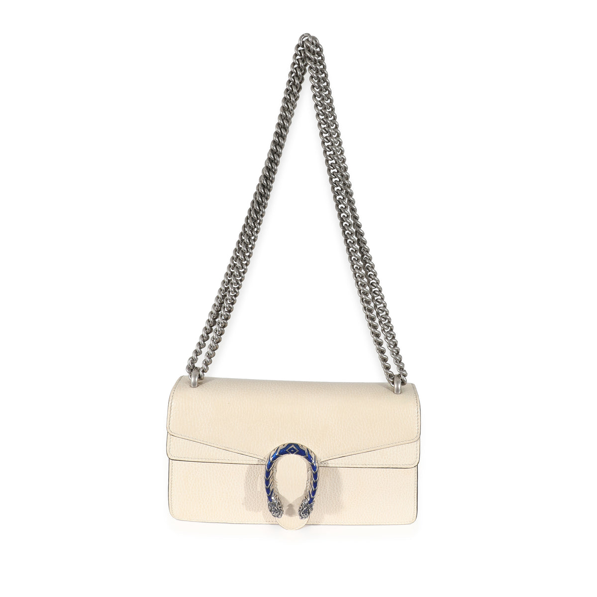 Gucci White Leather Small Dionysus