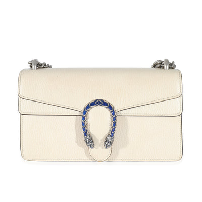 Gucci White Leather Small Dionysus