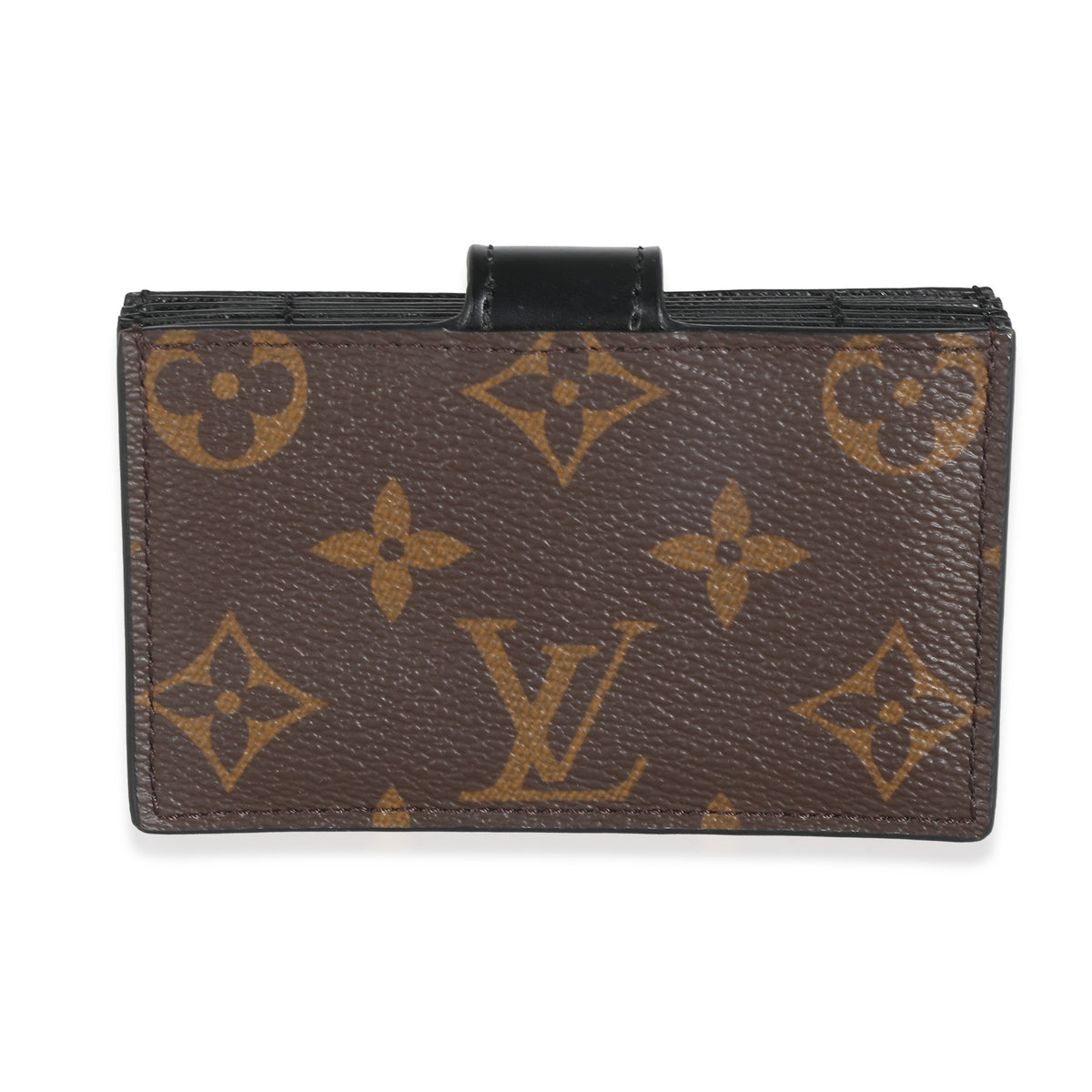 louis vuitton card sleeve Louis Vuitton Black Monogram Canvas Gusseted Card Holder | myGemma