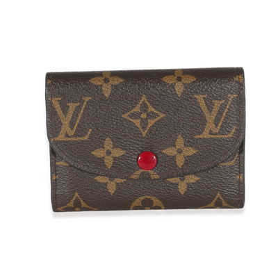 Louis Vuitton Fuchsia & Monogram Canvas Rosalie Wallet