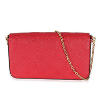 Louis Vuitton Scarlet Monogram Empreinte Félicie Pochette