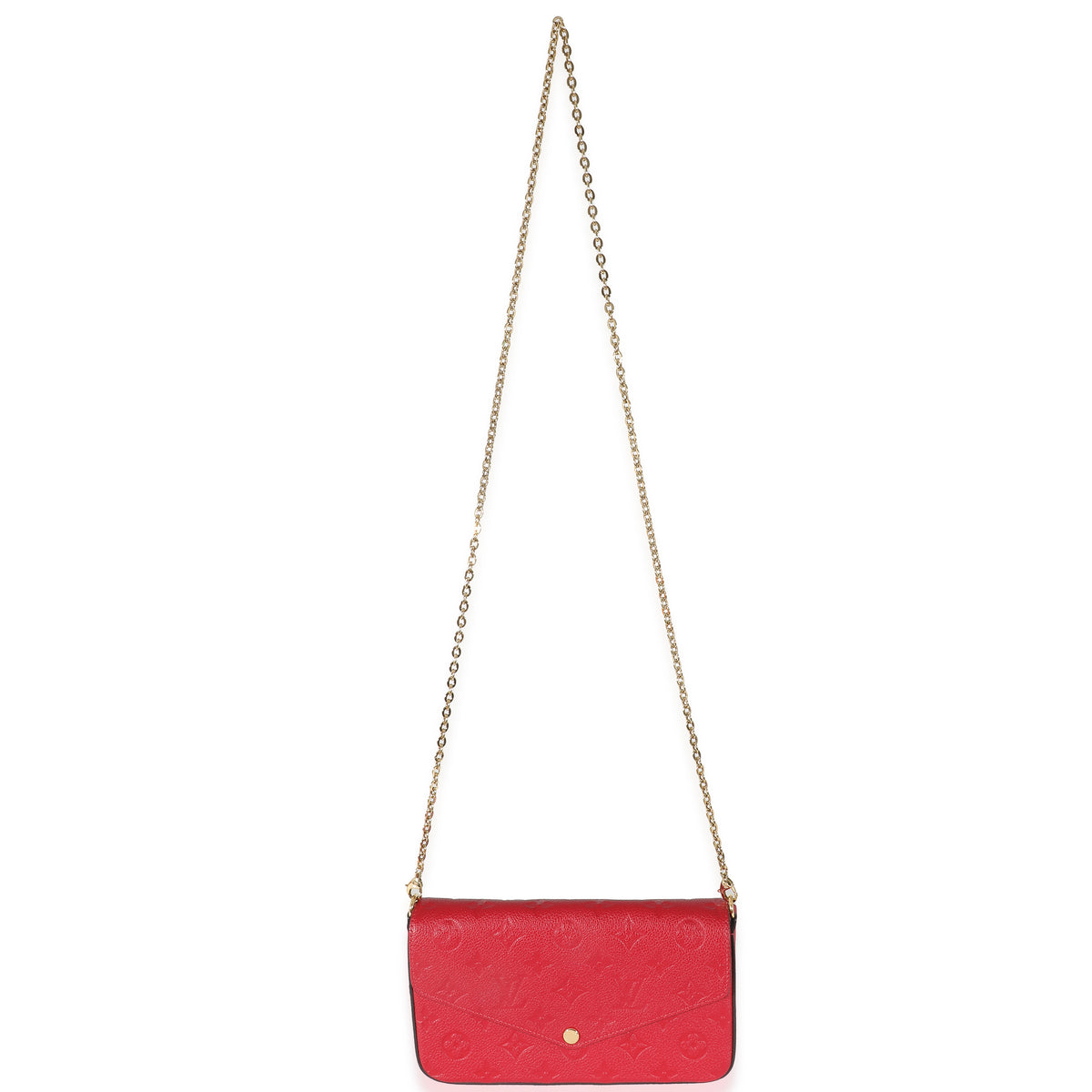 Louis Vuitton Scarlet Monogram Empreinte Félicie Pochette