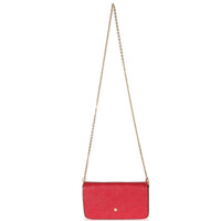 Louis Vuitton Scarlet Monogram Empreinte Félicie Pochette