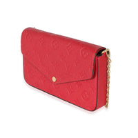 Louis Vuitton Scarlet Monogram Empreinte Félicie Pochette