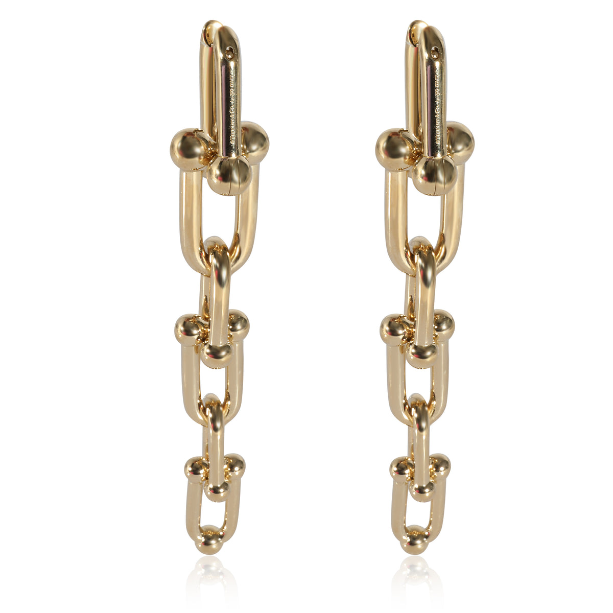 Tiffany & Co. HardWear Graduated Drop Link Earrings in 18K Yellow Gold