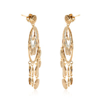 John Hardy Palu Chandelier Diamond Earrings in 18K Yellow Gold 0.25 CTW