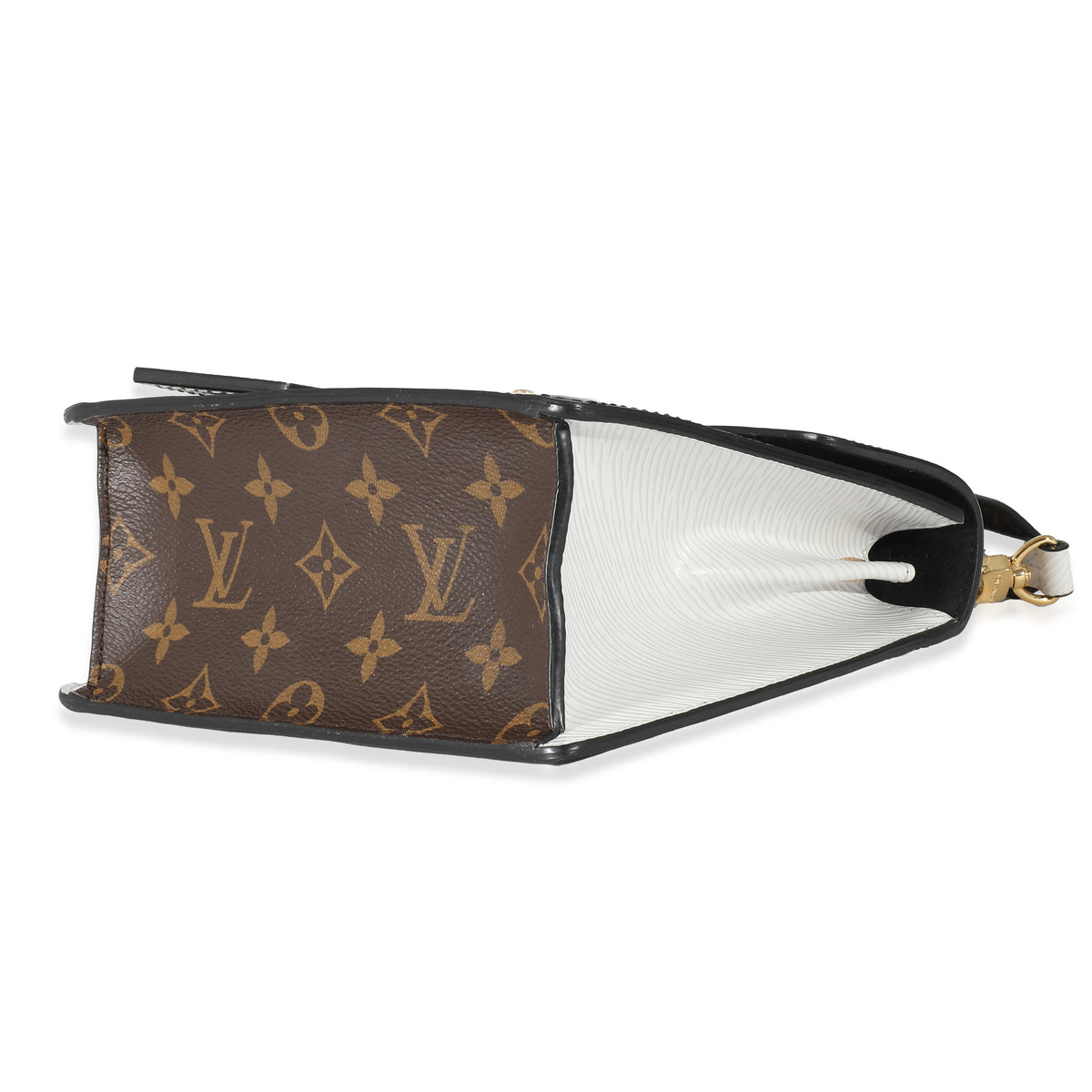 Louis Vuitton White Epi Black Monogram Vernis Spring Street