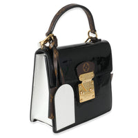 Louis Vuitton White Epi Black Monogram Vernis Spring Street