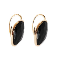 Pomellato Victoria Faceted Black Jet Drop Earrings in 18K Yellow Gold