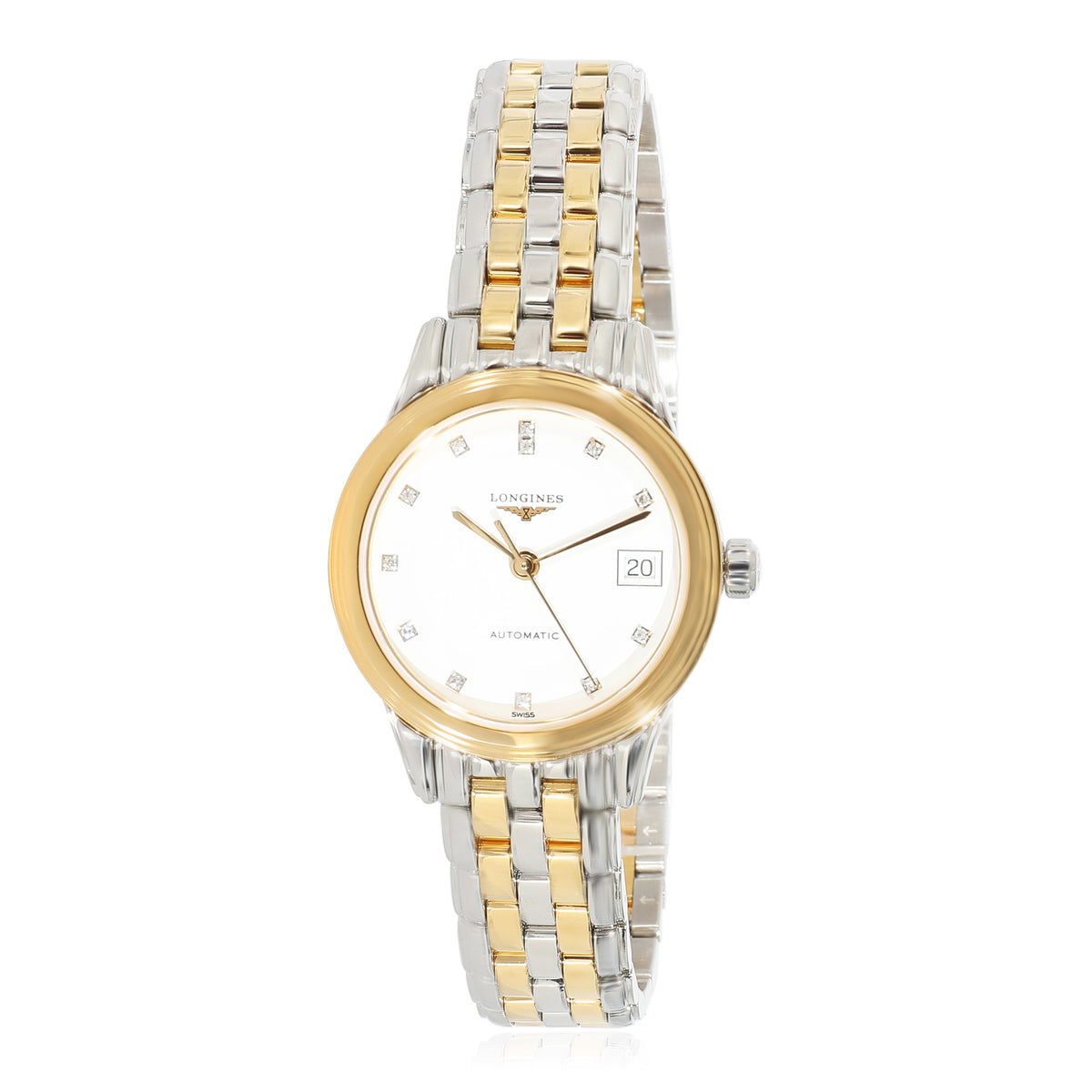 Longines Flagship L4.274.3.27.7 Womens Watch in  Stainless Steel/Gold Plate