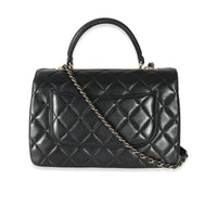 Chanel Black Quilted Lambskin Medium Trendy CC Flap Top Handle