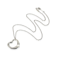 Tiffany & Co. Elsa Peretti Open Heart Pendant Necklace in Sterling Silver