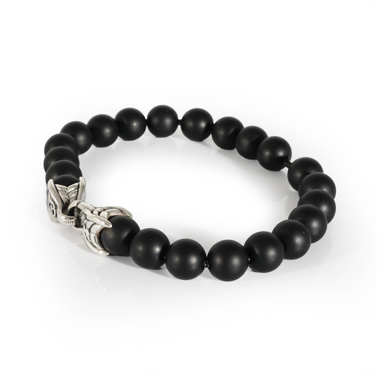 David Yurman Spiritual Beads Onyx Bracelet in Sterling Silver