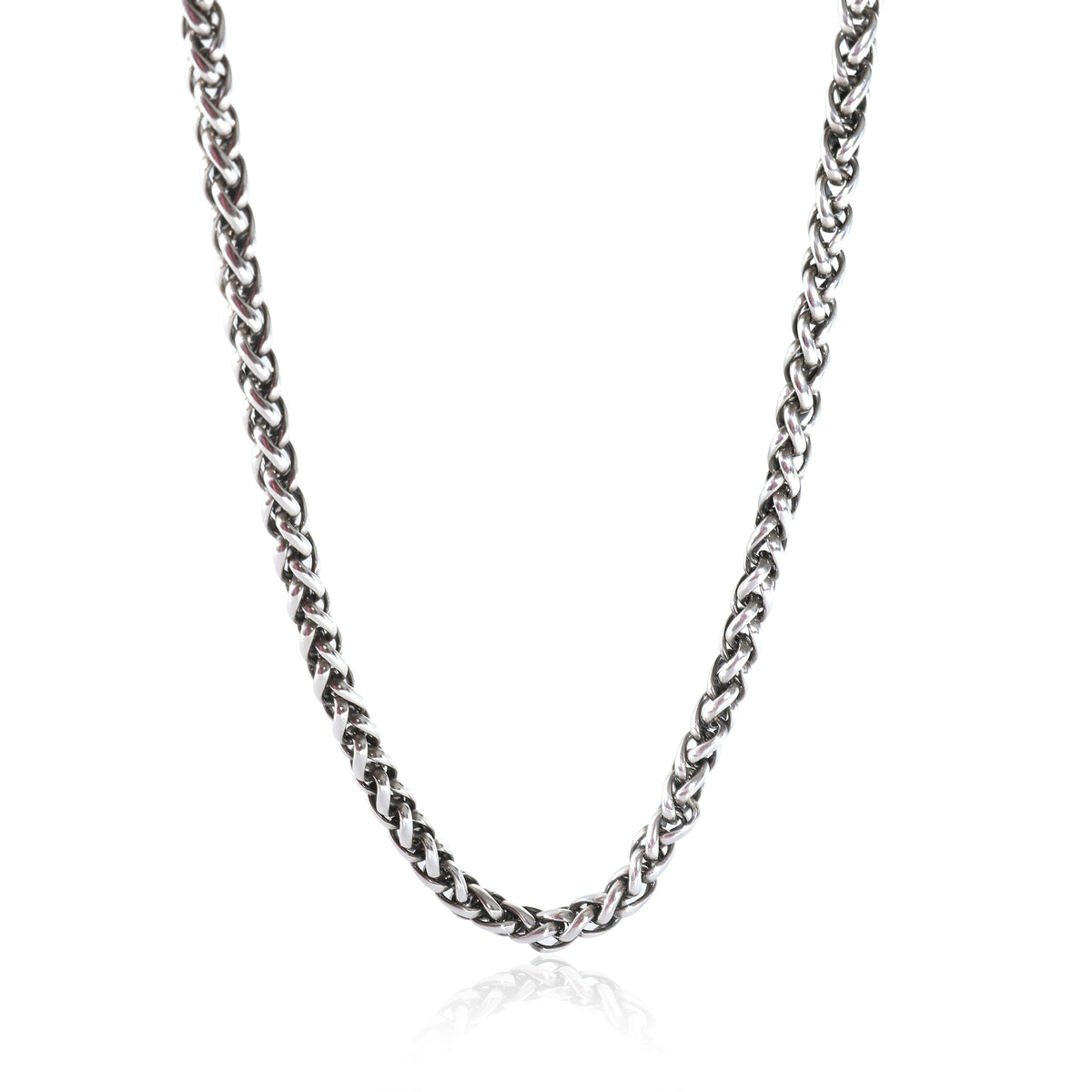 David Yurman Wheat Necklace in  Yellow Gold/Sterling Silver