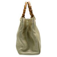 Gucci Gold Leather Small Bamboo Shopper Tote